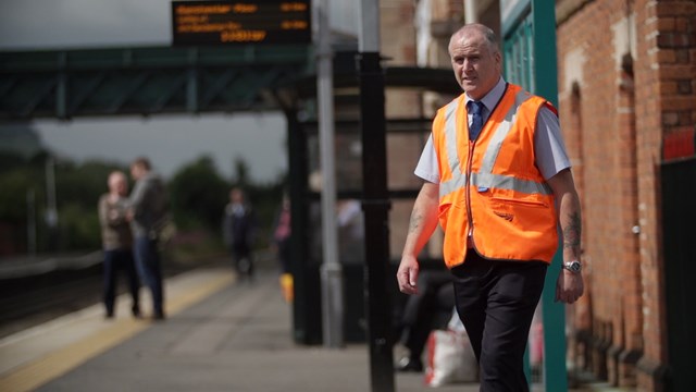 Andrew Wellbeloved, Network Rail local operations manager, featured in Samaritans film 2