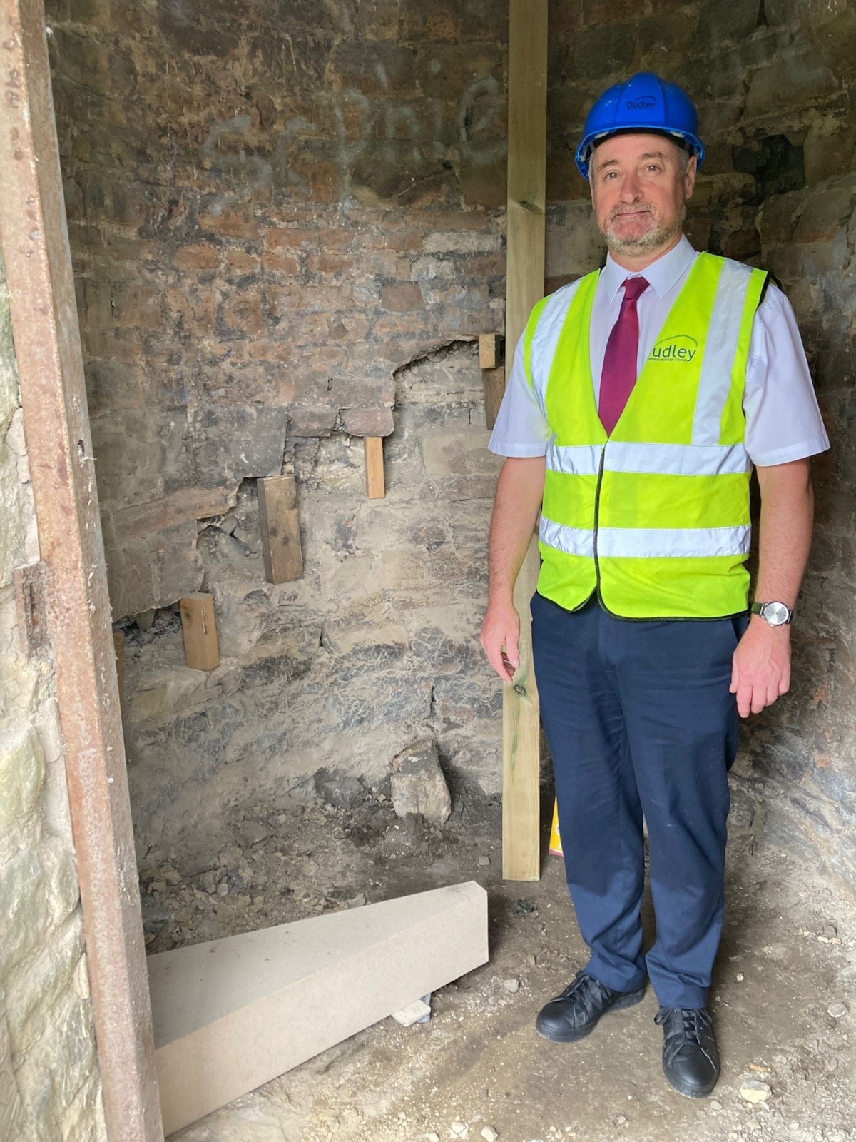 Councillor Bradley at Beacon site