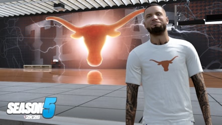 NBA 2K26 Season 5 LVL31 University of Texas Game Day Bundle