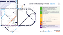 Daytime inspection routes