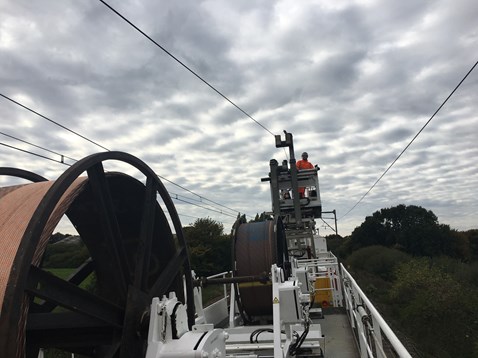 Southend Victoria - wiring train