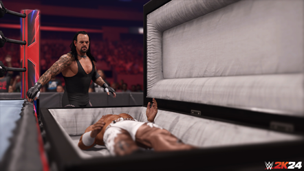 WWE 2K24 Undertaker vs HBK Casket 1