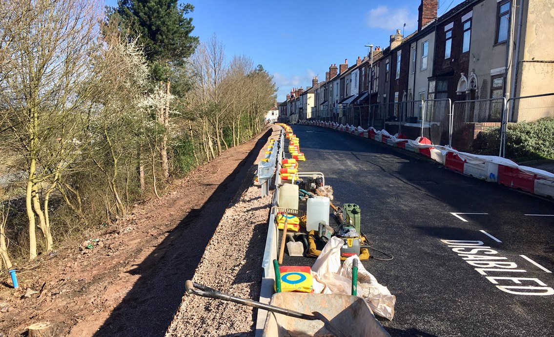 Completed work on West Parade in Stoke-on-Trent in Spring 2019