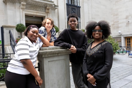 Chief Discovery Officers, from left, Teayanna, Tam, Cruz and Sidra