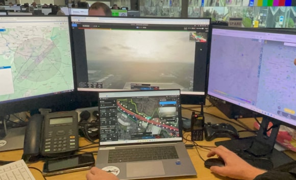Drone integration - police control room