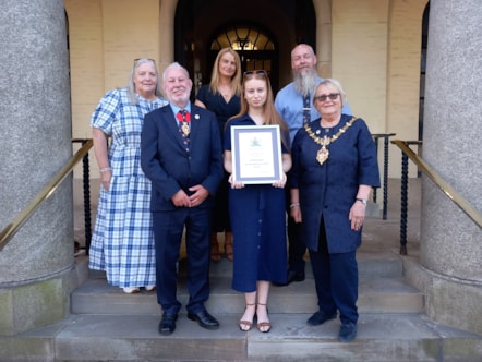 Mayor meets award-winning performing arts champion Elizabeth Downes