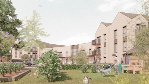 Mayor announces another multi-million-pound investment to provide affordable new homes in Telford: A CGI of how the former Phoenix School site will look