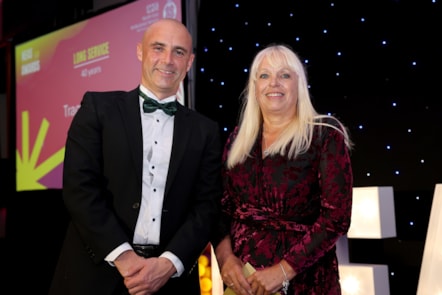 Tracy Worrall with NEAS Chief Executive Kev Scollay