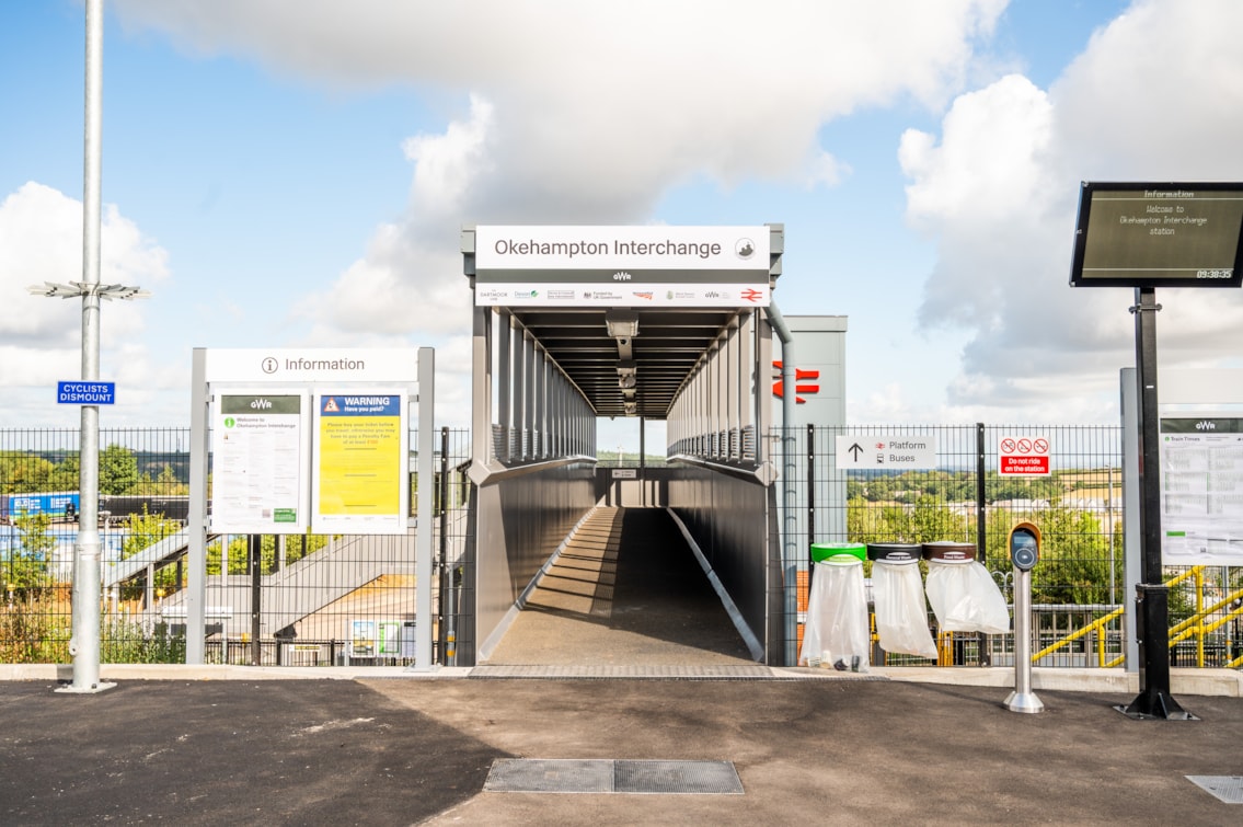 Okehampton Interchange station opened this morning ahead of services beginning on Saturday 1 August