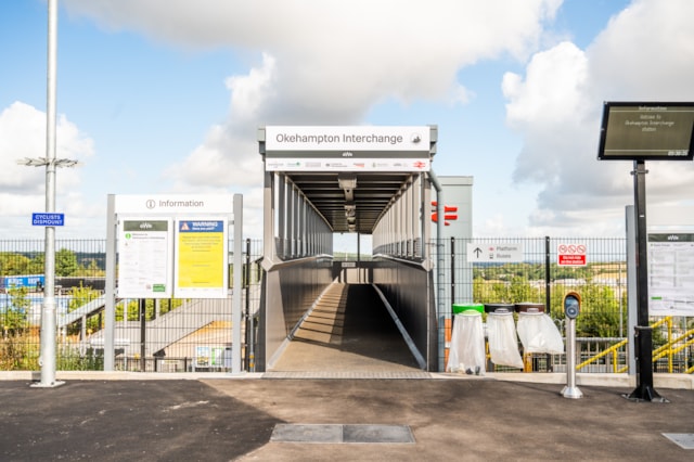 Okehampton Interchange station opened this morning ahead of services beginning on Saturday 1 August