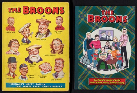 The first ever Broons annual (left) and the 2024 annual (right)