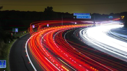 motorway night time