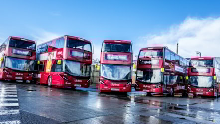 Gas bus fleet in Bristol