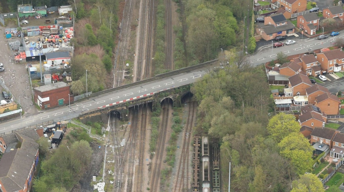 Pepper Road Bridge aerial 1