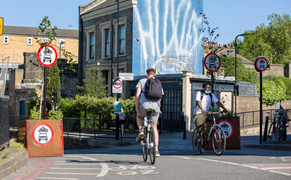 An existing low traffic neighbourhood in Hackney
