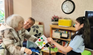 Rose was delighted to be given a card