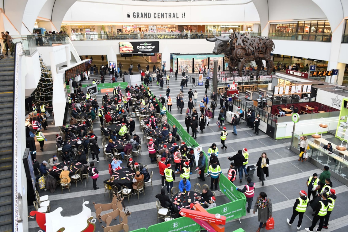 2024 Midland Langar Seva Society and Network Rail Christmas Eve meal at Birmingham New Street