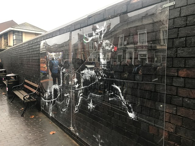 Network Rail protects Banksy’s Birmingham homelessness art: Protected Banksy artwork in Birmingham