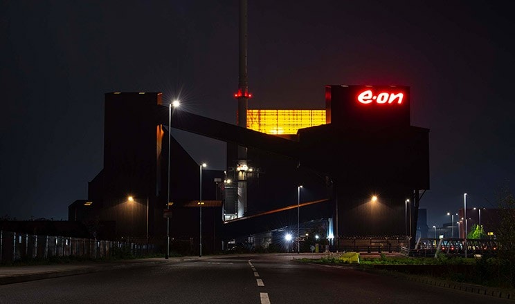 Blackburn Meadows at night