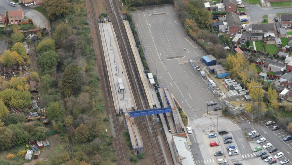 Reminder: Rotherham track renewal means changes to journeys over next two weekends: Swinton station 2
