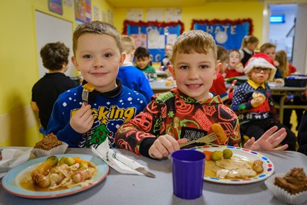Christmas lunch at Hurlford Primary