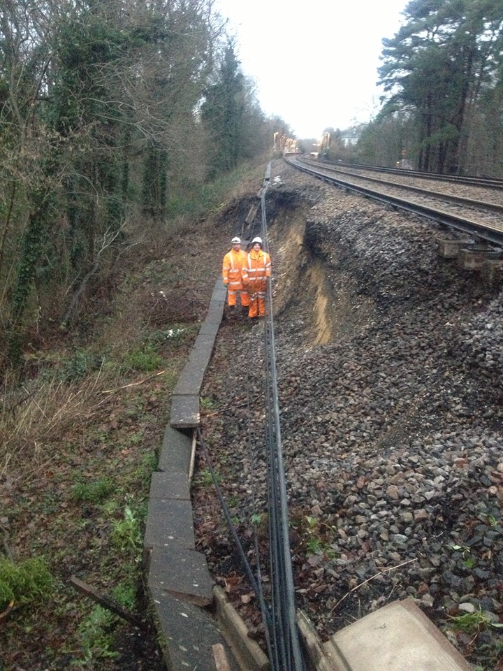 Ockley landslip: Ockley landslip