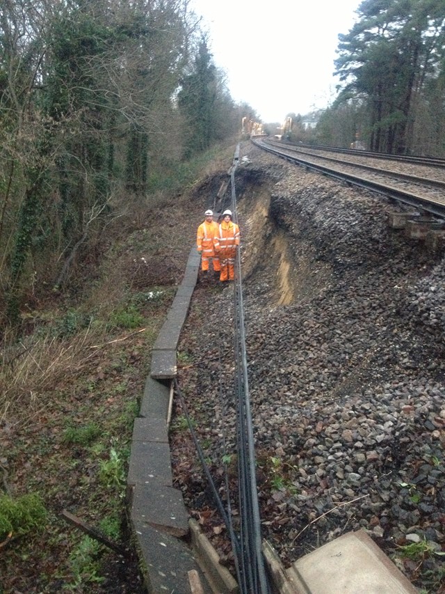 Ockley landslip