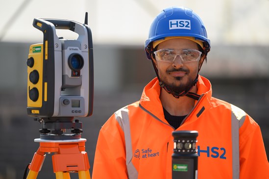 HS2’s fast track job training programme opens to new applicants: Imran graduated from the Skills Academy and is now an Assistant Surveyor