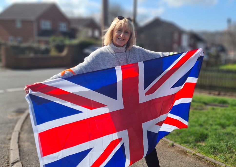 Karen with union flag 2