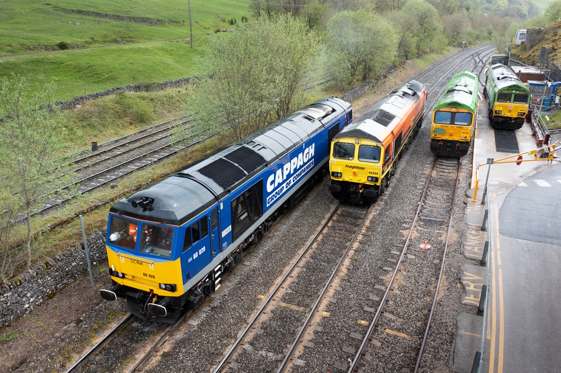 Four locos of the freight operating companies (FOCs)