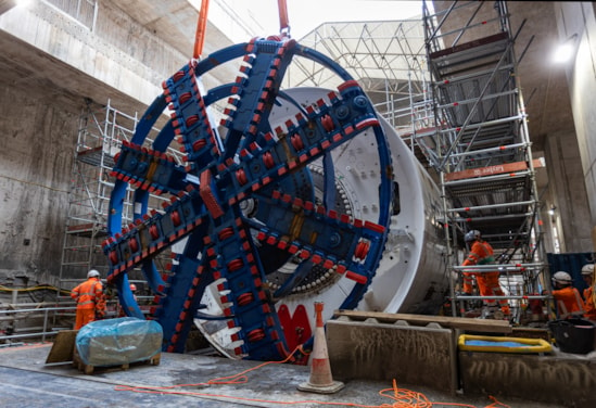 TBM Karen cutterhead being lifted into place OOC