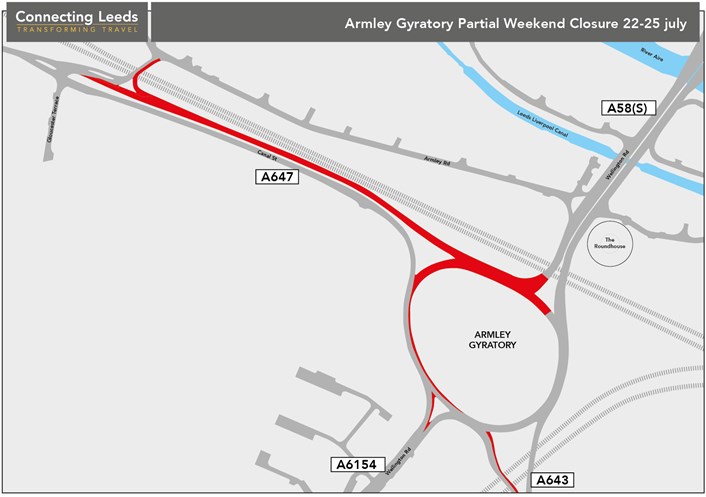 Gyratory diversion map 2 on A4 (B)