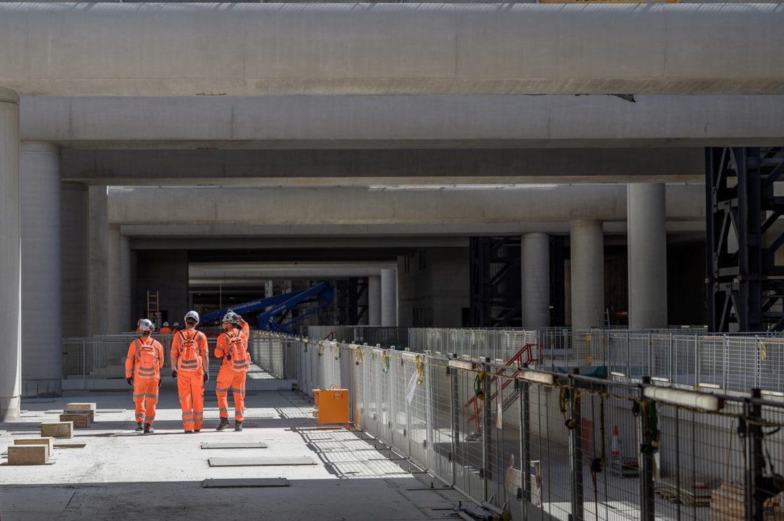 Old Oak Common high speed platforms construction complete