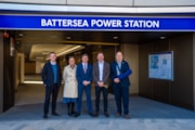 Simon Hogg, Leader of Wandsworth Council, Sarah Banham, Head of Community and Sustainability at BPSDC, Sam Cotton, Interim CEO at BPSDC, Seb Dance, Deputy Mayor and Andy Lord, TfL: Simon Hogg, Leader of Wandsworth Council, Sarah Banham, Head of Community and Sustainability at BPSDC, Sam Cotton, Interim CEO at BPSDC, Seb Dance, Deputy Mayor and Andy Lord, TfL