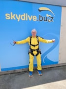 Brian prepared for his skydive: Brian prepared for his skydive