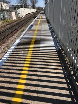 Aldrington station platform