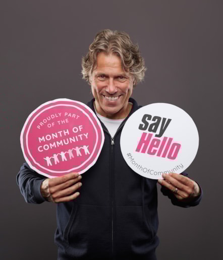 Comedian John Bishop promotes his 'Say Hello' campaign