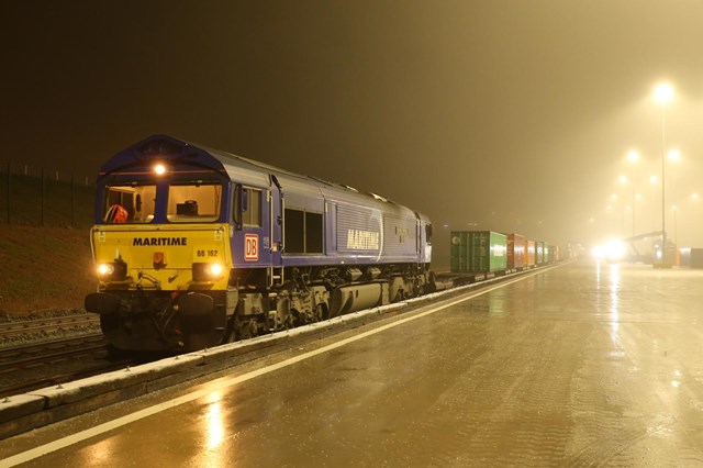 Freight service at East Midlands Gateway