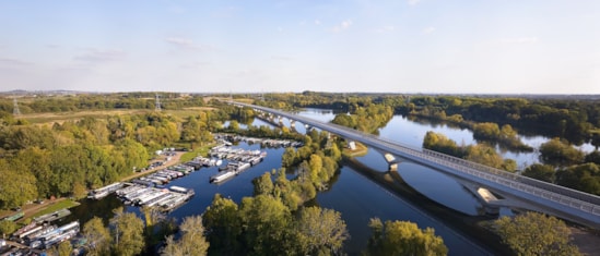 HS2 Colne Valley Viaduct - Aerial View Looking South (C) Grimshaw Hufton Crow