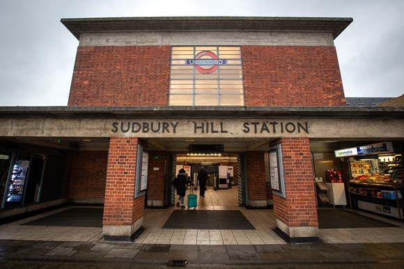 TfL Press Release - Sudbury Hill becomes London’s 90th step-free Tube station: TfL Image - Sudbury Hill station entrance