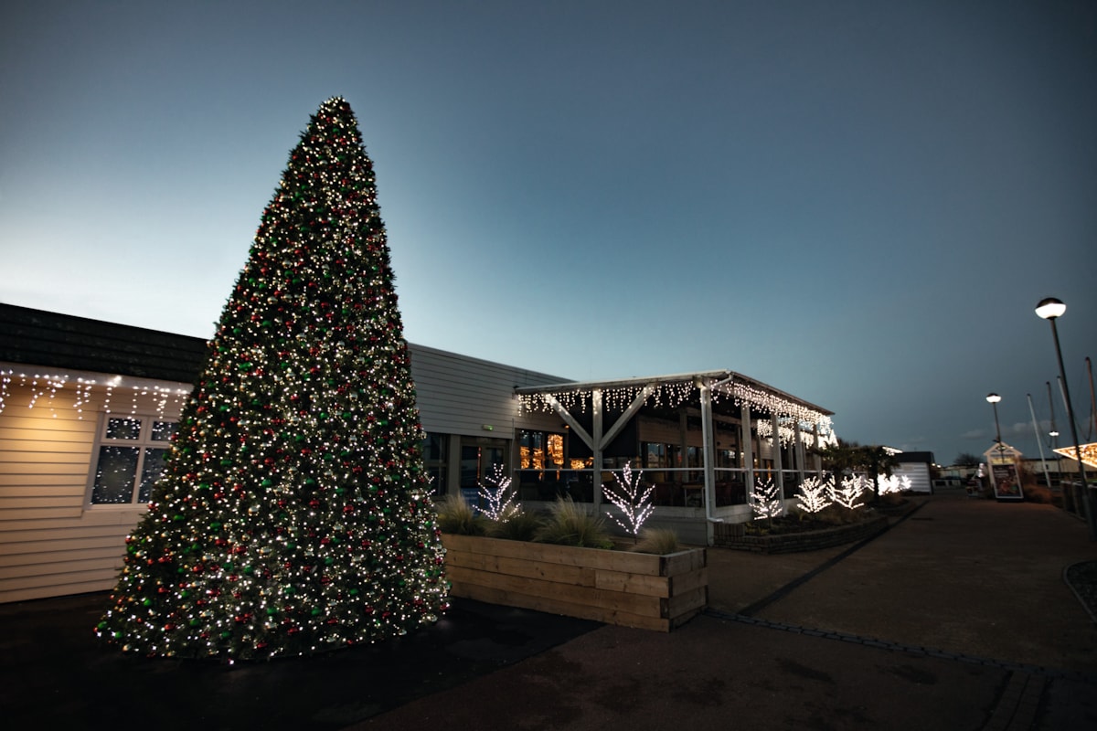 Festive decorations at Seashore