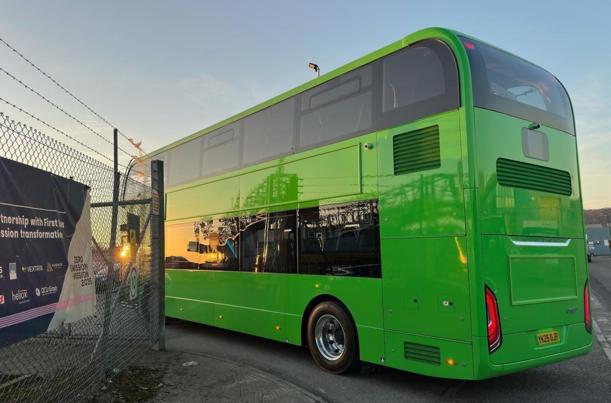 Weston's first electric bus arrives at the depot
