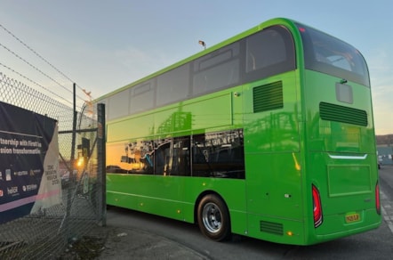 Weston's first electric bus arrives at the depot