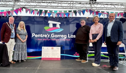 PCC Chairman Cllr Delme Harries, Dr Mandy James, TUC, Jonathan Lewis, Unison, Leader Cllr Tessa Hodgson & CEO Will Bramble.