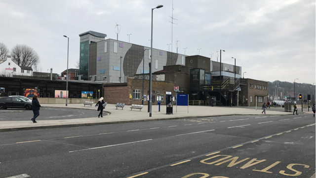 Construction work begins on major improvements at Luton station: Luton station frontage