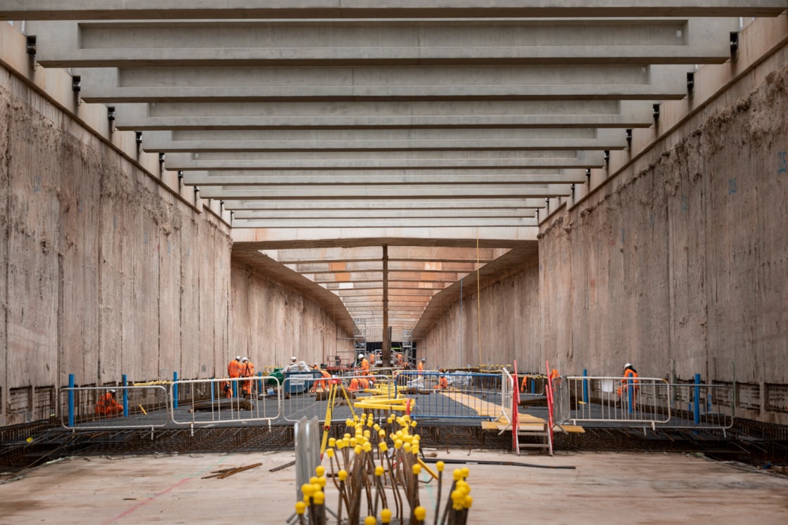 Burton Green tunnel under construction Sept 2024 3