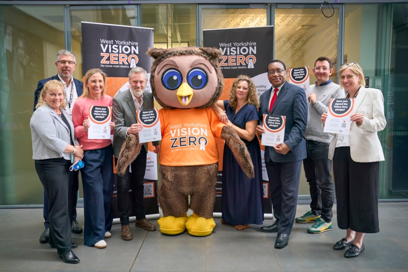 Leeds Anchors unite on road safety as network backs West Yorkshire’s Vision Zero campaign: Leeds Anchors Execs making their pledge towards Vision Zero