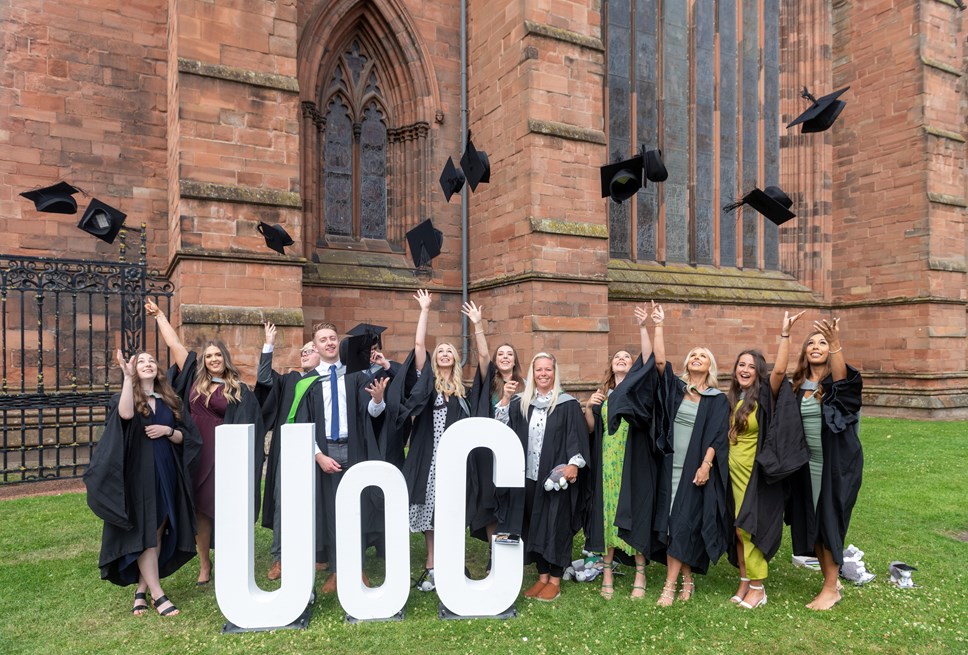 Graduation group at Carlisle Cathedral