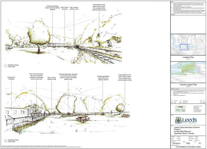Planning application submitted for further £112.1m of Leeds flood defences: pressreleasearmleymillsvisuals-680524.jpg