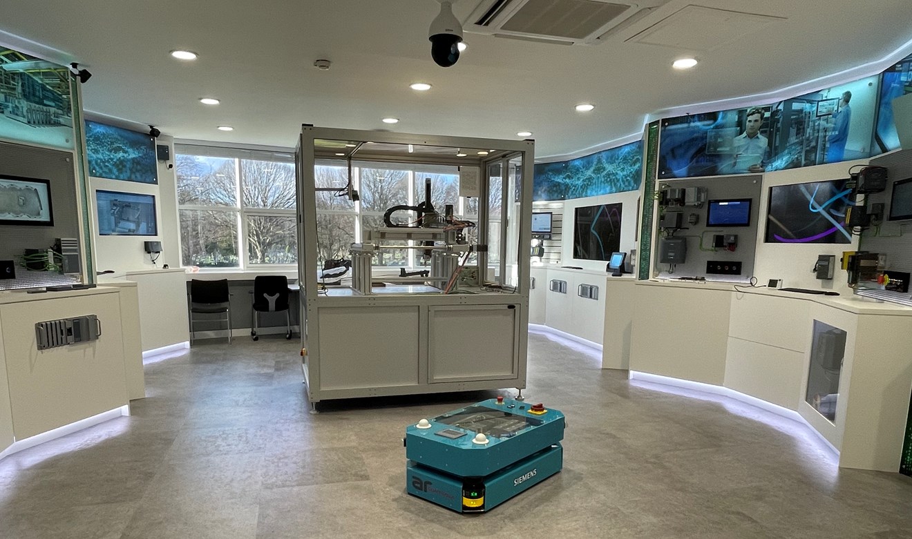 Siemens partners with Parmley Graham and AR Controls to produce smart automated guided vehicles (AGVs): AGV at MAN HQ (002)